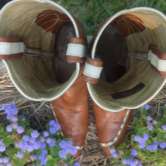 Vintage Black Label Tony Lama Western Boots | Womens 6.5-7D | Mid-calf - Picture 10 of 15